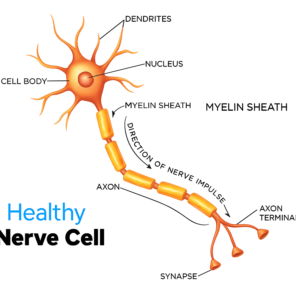 Health Nerve Cell Infographic