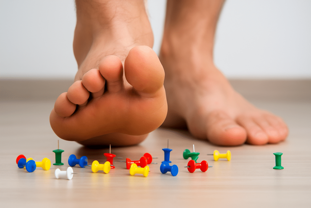 diabetic neuropathy foot on pins and needles