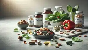 An assortment of vitamins that repair nerve damage